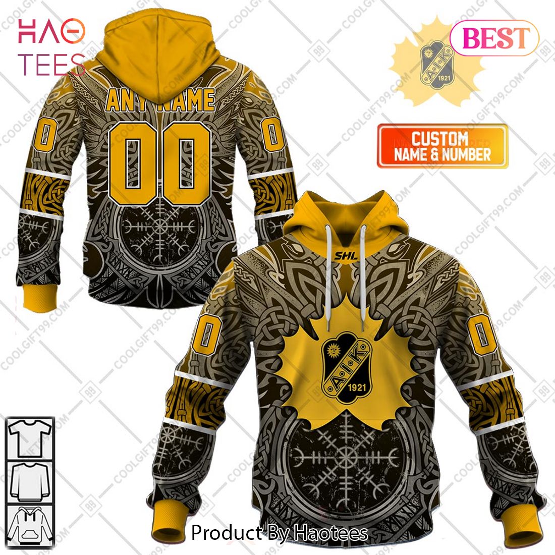 Personalized SHL Skelleftea AIK Special Viking Design Hoodie, T-Shirt, Zip Hoodie, Sweatshirt