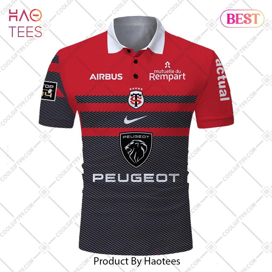 Personalized Stade Toulousain Rugby 2023 Jersey Style Polo Shirt Personalized Stade Toulousain Rugby 2023 Jersey Style Polo Shirt