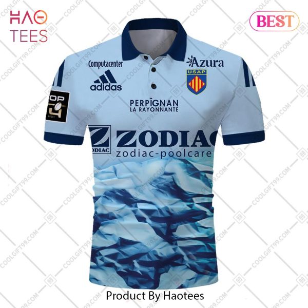 Personalized USA Perpignan Rugby 2023 Jersey Style Polo Shirt