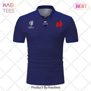 Rugby World Cup 2023 France Rugby Home Jersey Style Polo Shirt