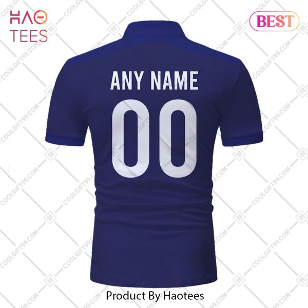 Rugby World Cup 2023 France Rugby Home Jersey Style Polo Shirt