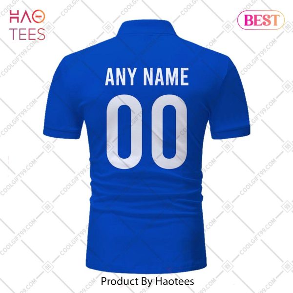 Rugby World Cup 2023 Italy Rugby Home Jersey Style Polo Shirt