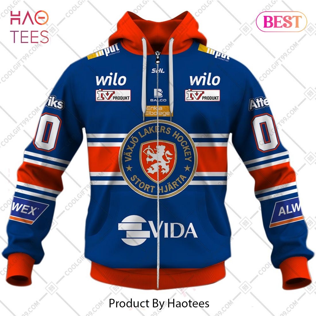 SHL Vaxjo Lakers Home jersey Style Hoodie, T-Shirt, Zip Hoodie, Sweatshirt