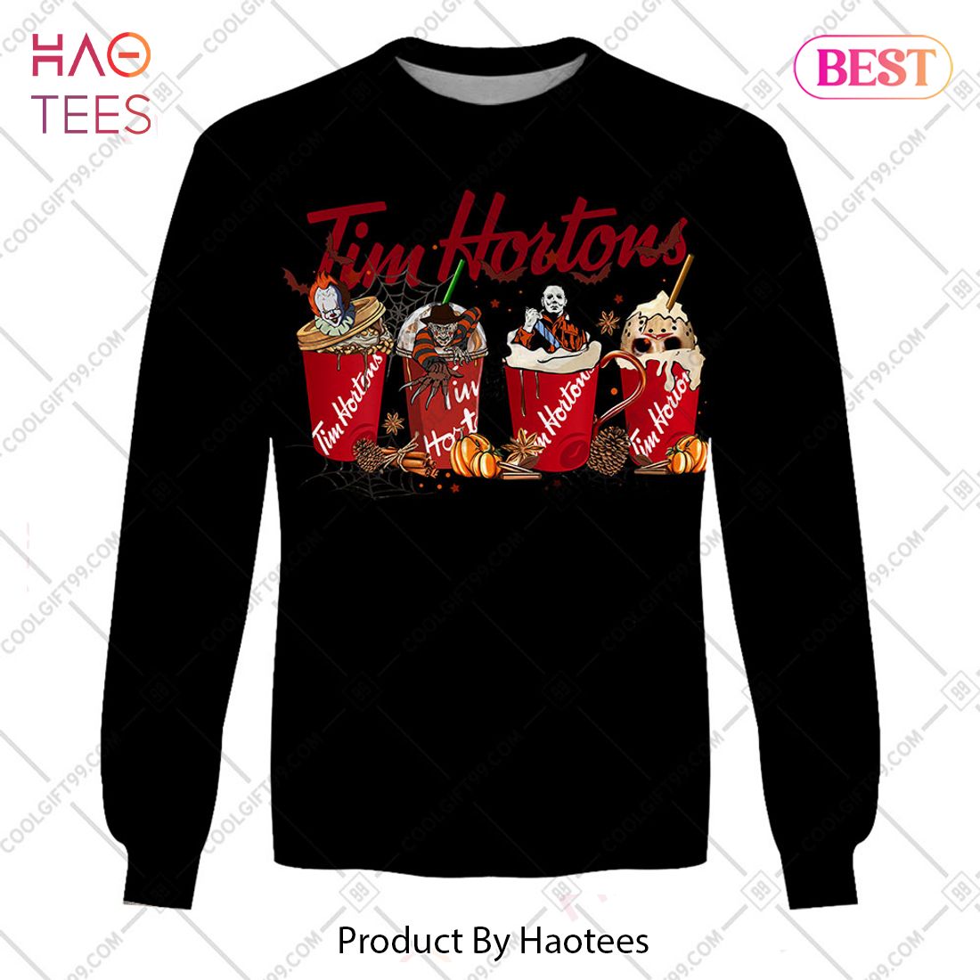 Tim Hortons Horror Movie Black Hoodie, T-Shirt, Zip Hoodie, Sweatshirt Tim Hortons Horror Movie Black Hoodie, T-Shirt, Zip Hoodie, Sweatshirt