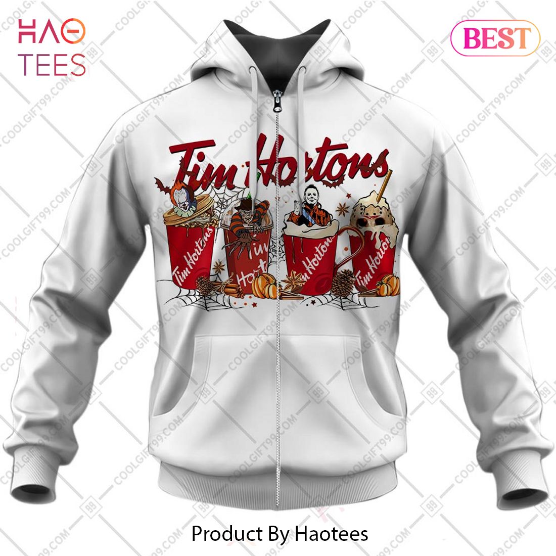 Tim Hortons Horror Movie White Hoodie, T-Shirt, Zip Hoodie, Sweatshirt Tim Hortons Horror Movie White Hoodie, T-Shirt, Zip Hoodie, Sweatshirt