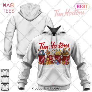 Tim Hortons Pooh and friends White Hoodie, T-Shirt, Zip Hoodie, Sweatshirt