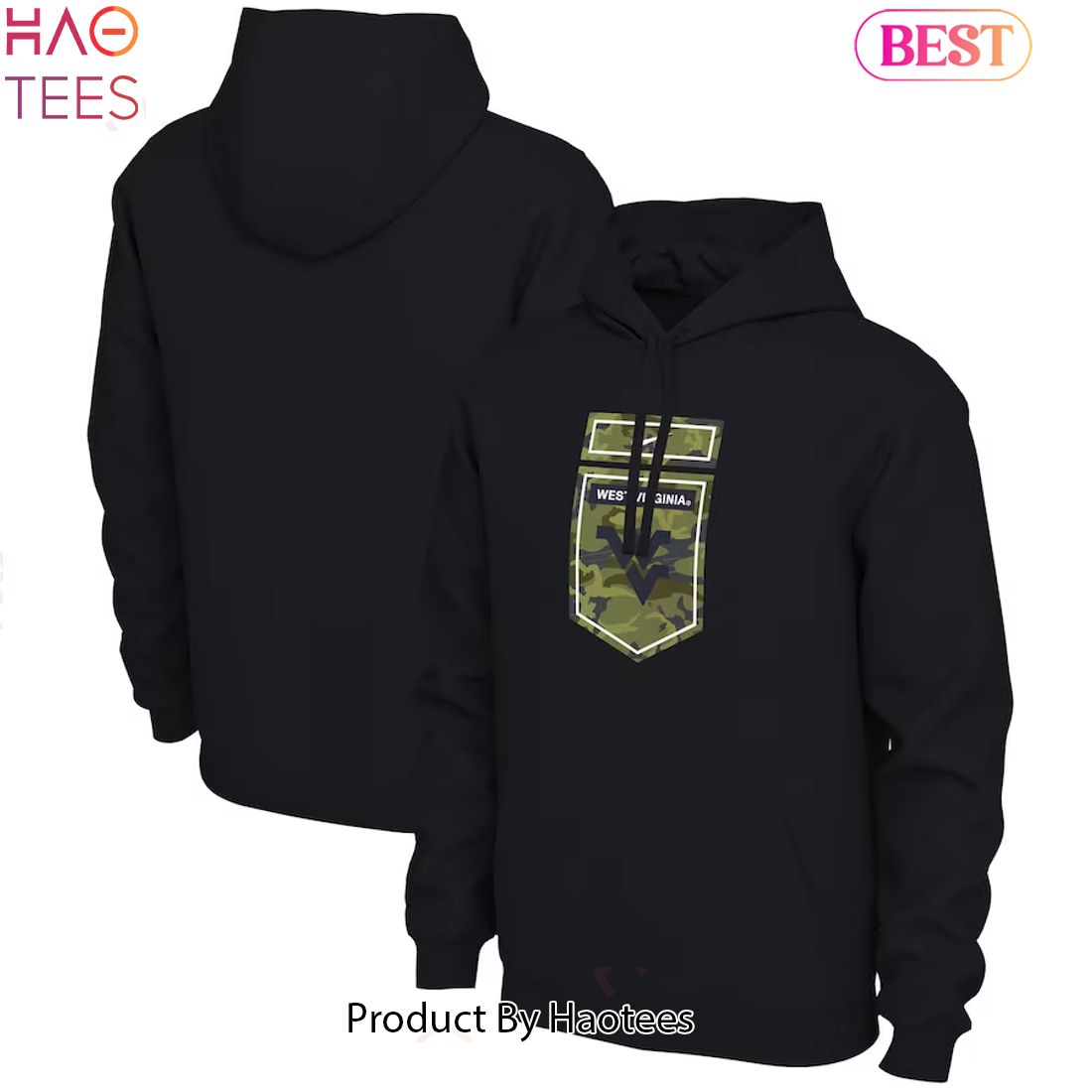 TRENDING West Virginia Mountaineers Football Camo Veterans Hoodie Special Edition