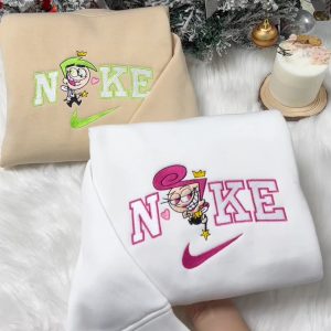 Christmas Nike and cartoon characters Sweatshirt Christmas Nike and cartoon characters Sweatshirt