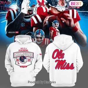 BEST Chick-Fil-A Peach Bowl CHampions Ole Miss Rebels Football Hoodie