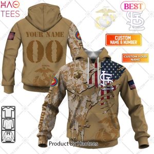 BEST MLB St. Louis Cardinals Marine Camo Hoodie