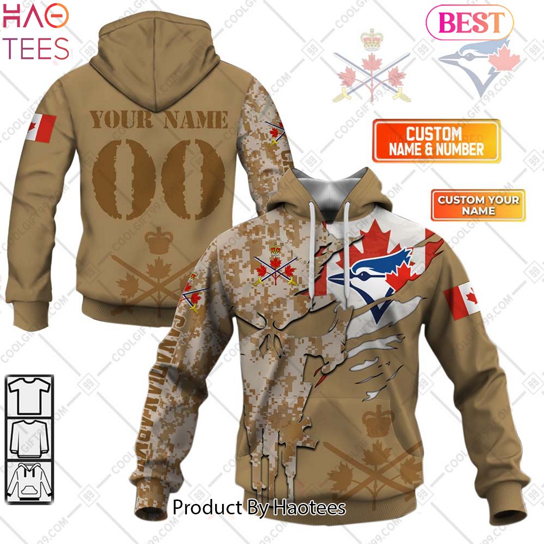HOT MLB Toronto Blue Jays Marine Camo Hoodie