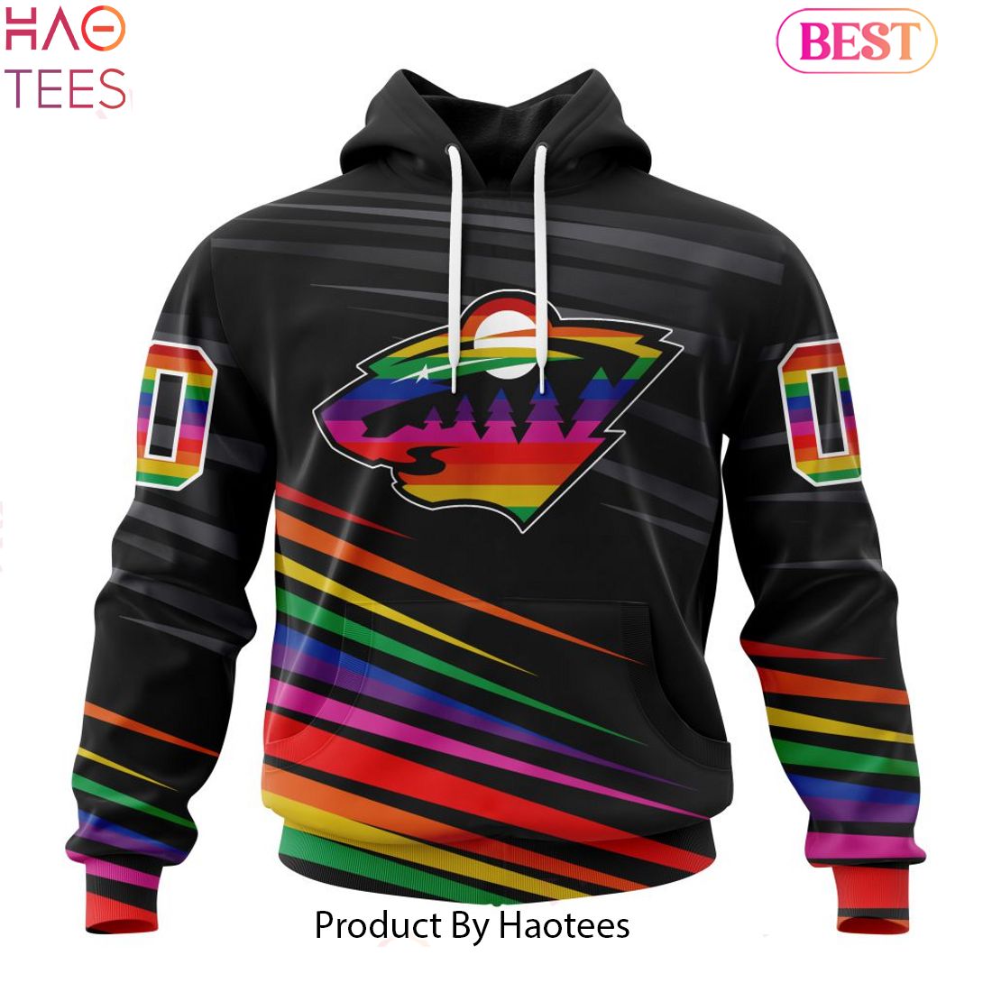 HOT NHL Minnesota Wild Special Pride Design Hockey Hoodie