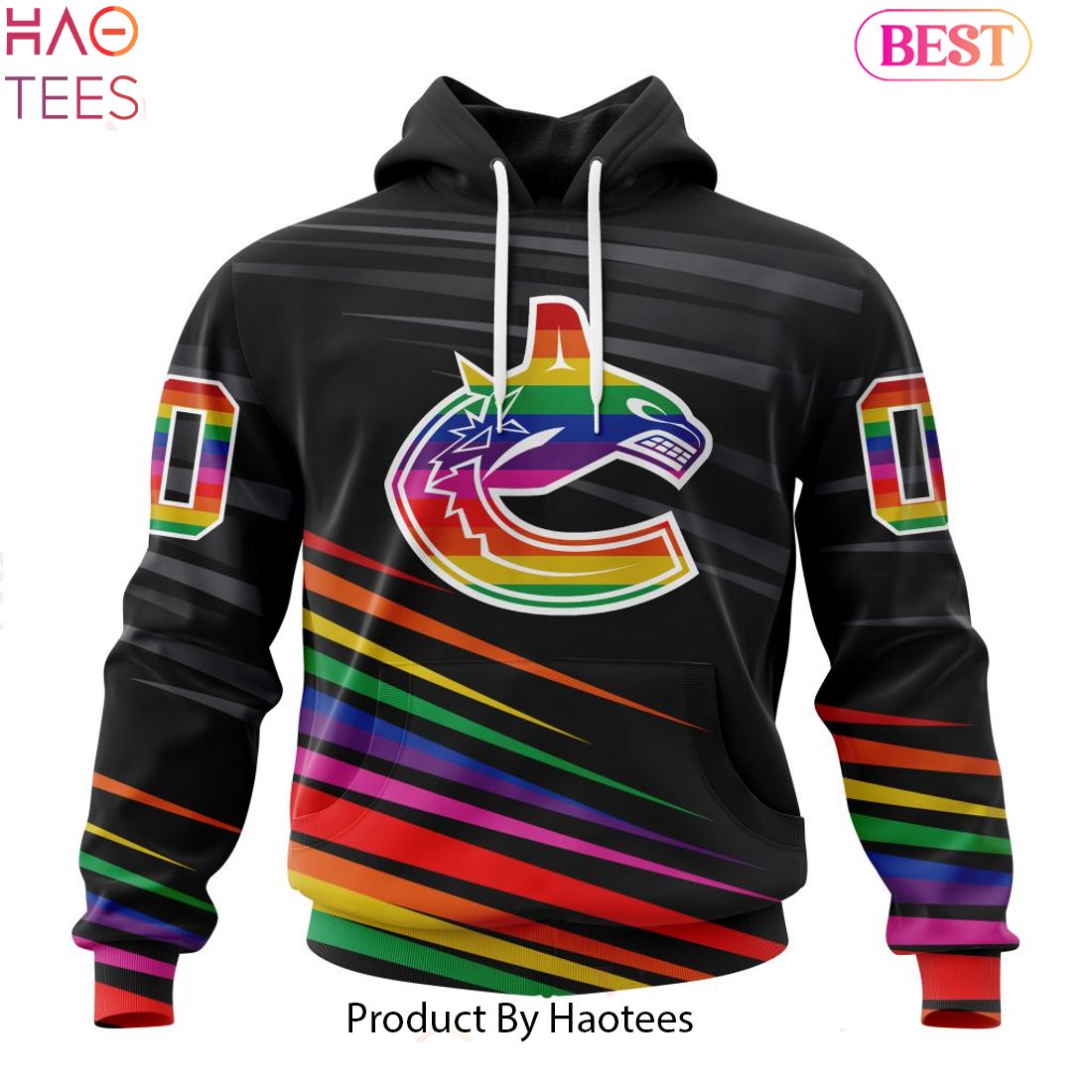 HOT NHL Vancouver Canucks Special Pride Design Hockey Hoodie