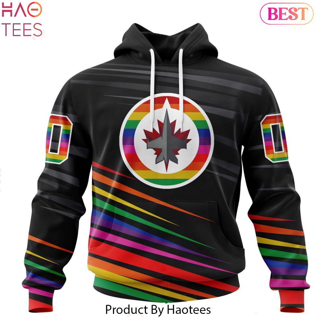 HOT NHL Winnipeg Jets Special Pride Design Hockey Hoodie