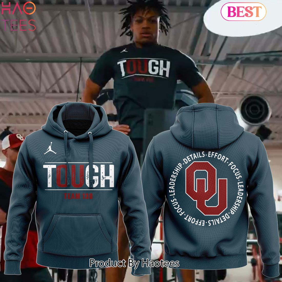 HOT Special Touch Oklahoma Sooners Team 130 Football Hoodie