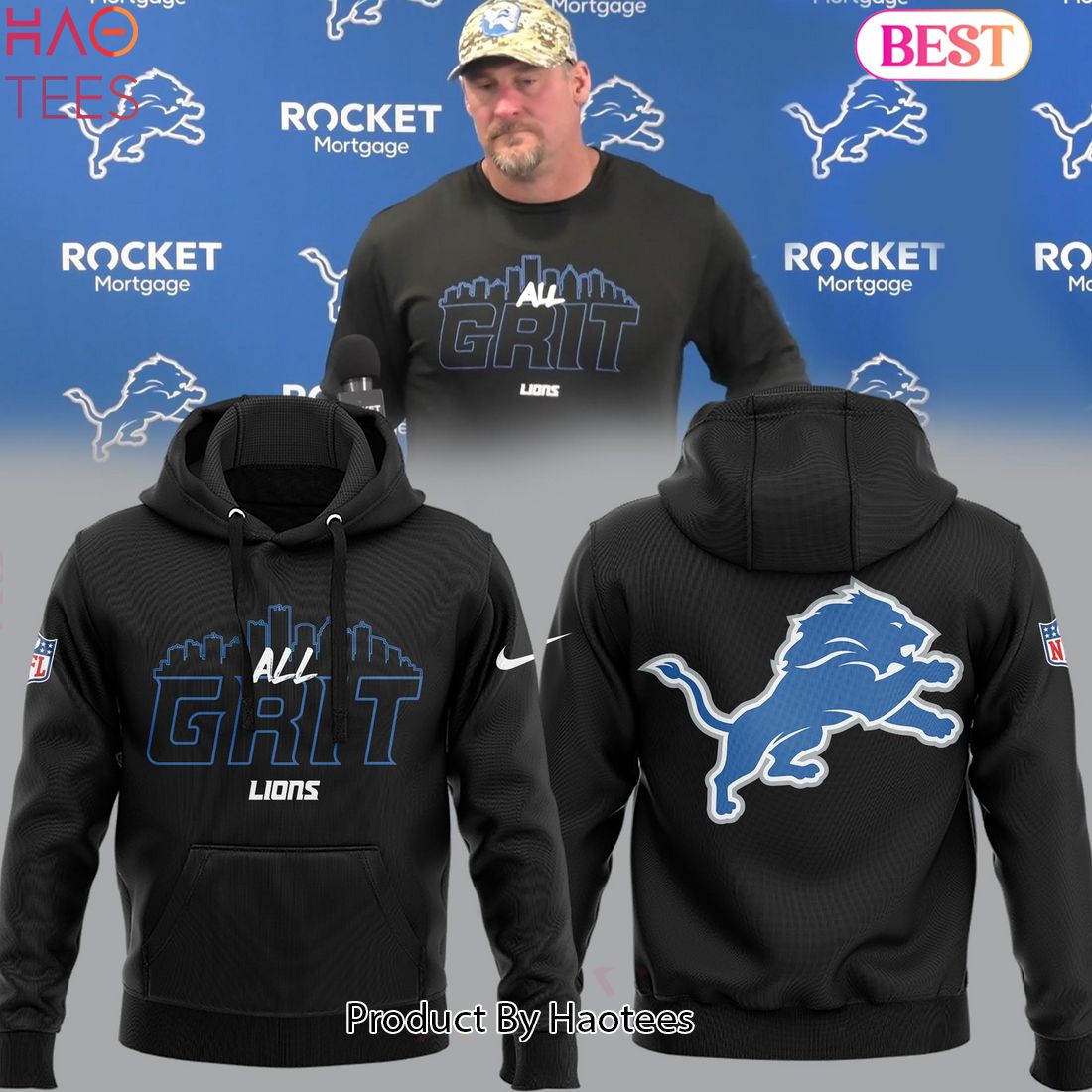 HOT TREND All Grit Detroit Lions Dan Campbell Hoodie Limited Edition