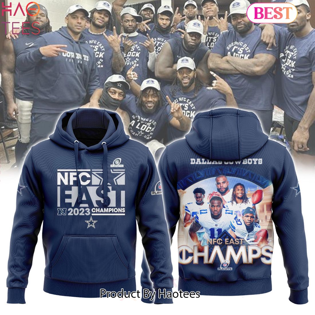 HOT TREND Dallas Cowboys 2023 NFC East Division Champions Hoodie HOT TREND Dallas Cowboys 2023 NFC East Division Champions Hoodie