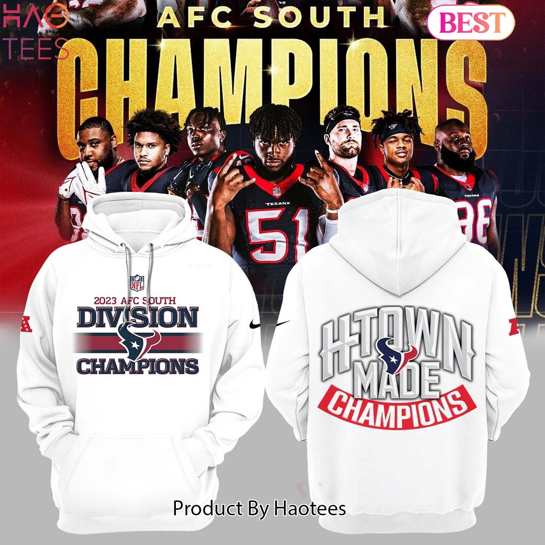 HOT TREND Houston Texans AFC Champions Division Hoodie
