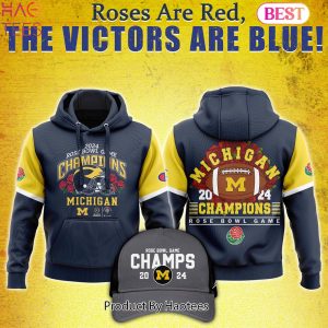 HOT TREND Michigan Football Champions ROSE BOWL 2024 Hoodie