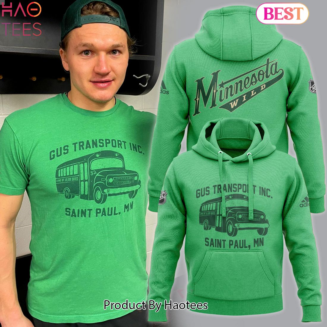 HOT TREND Minnesota Wild Ice Hockey Team Hoodie