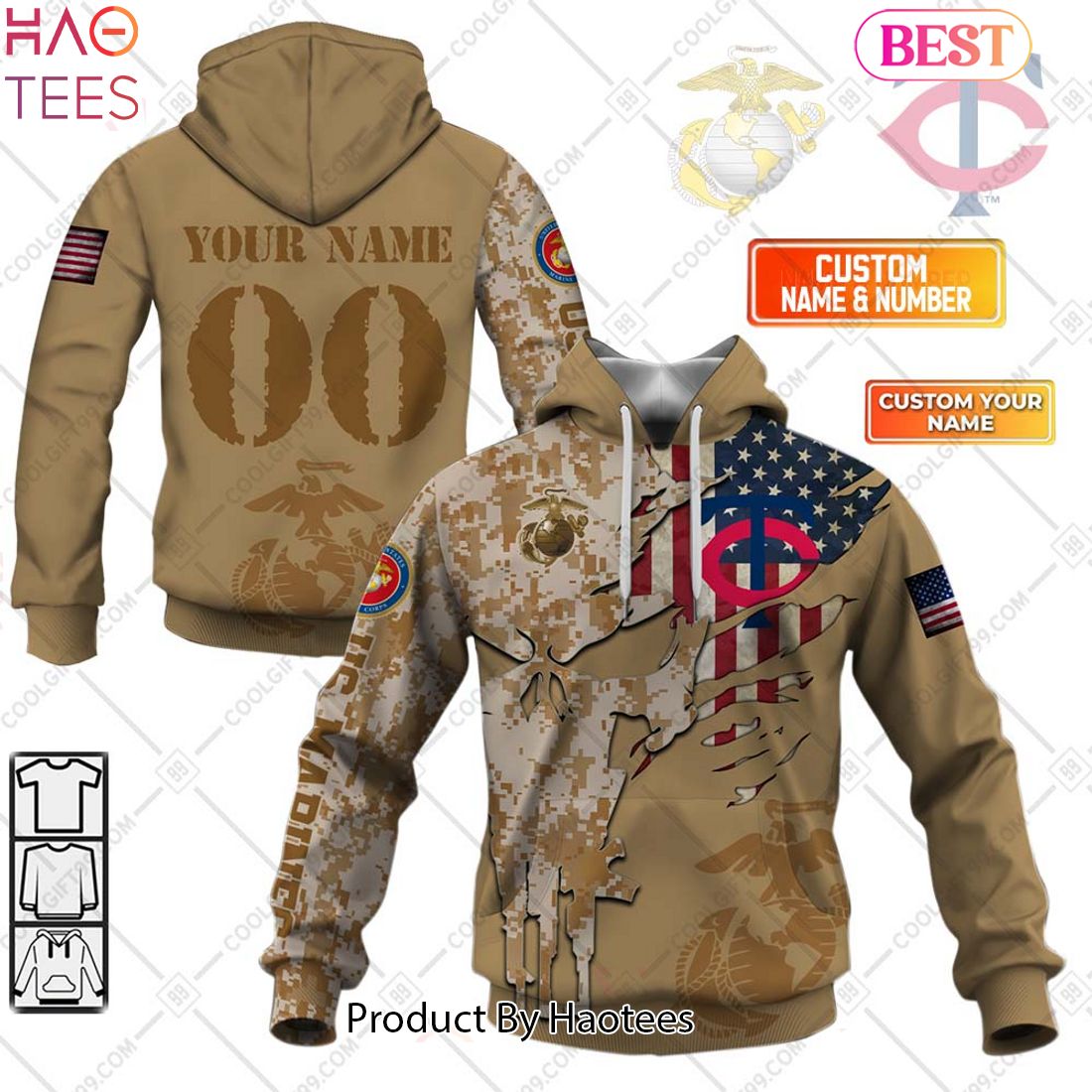 HOT TREND MLB Minnesota Twins Marine Camo Hoodie HOT TREND MLB Minnesota Twins Marine Camo Hoodie