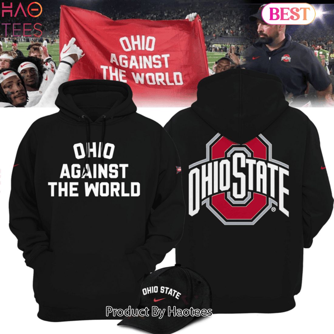 HOT TREND Ohio State Buckeyes Against The World Football Hoodie HOT TREND Ohio State Buckeyes Against The World Football Hoodie