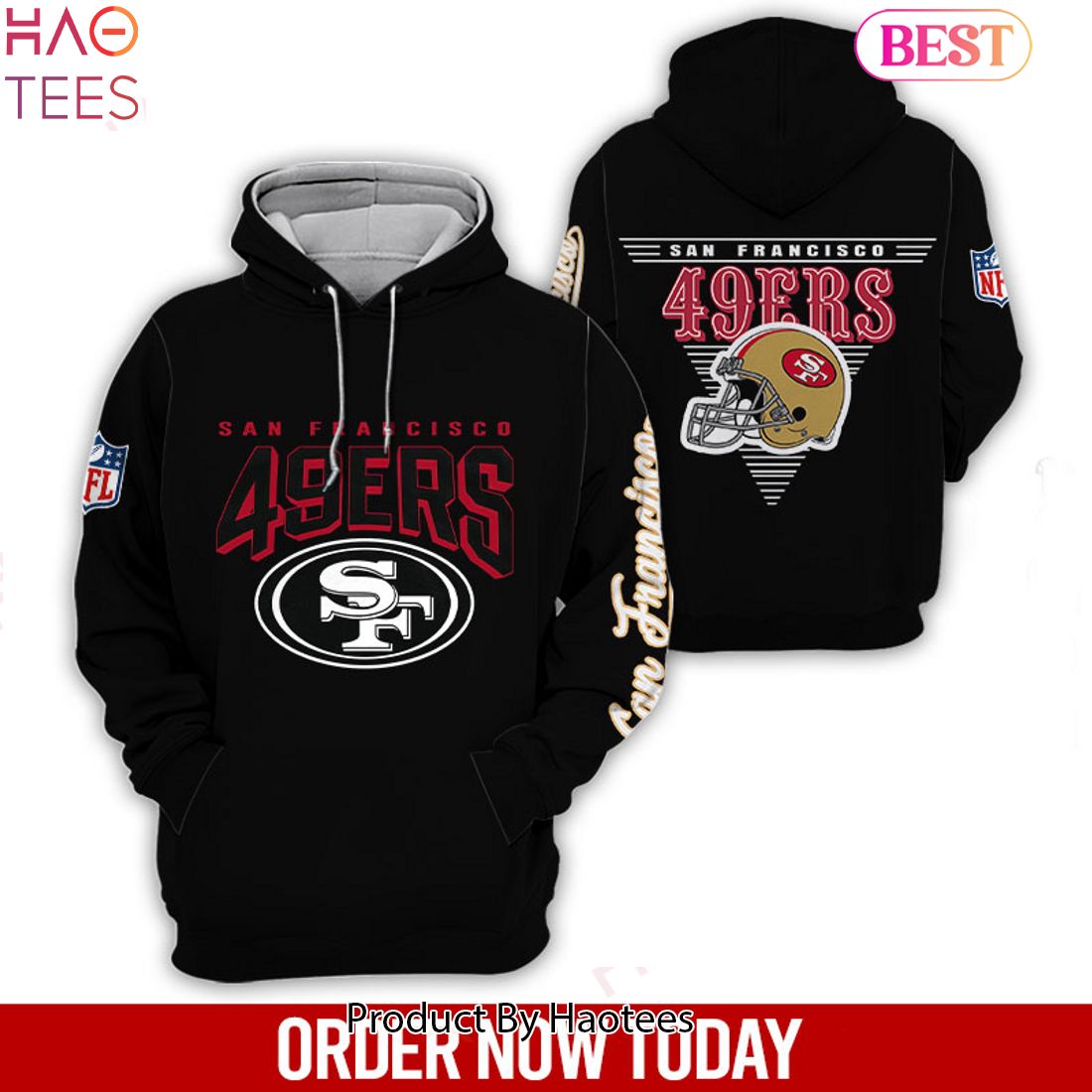 HOT TREND San Francisco 49ers Black Hoodie Limited Edition – YQ21