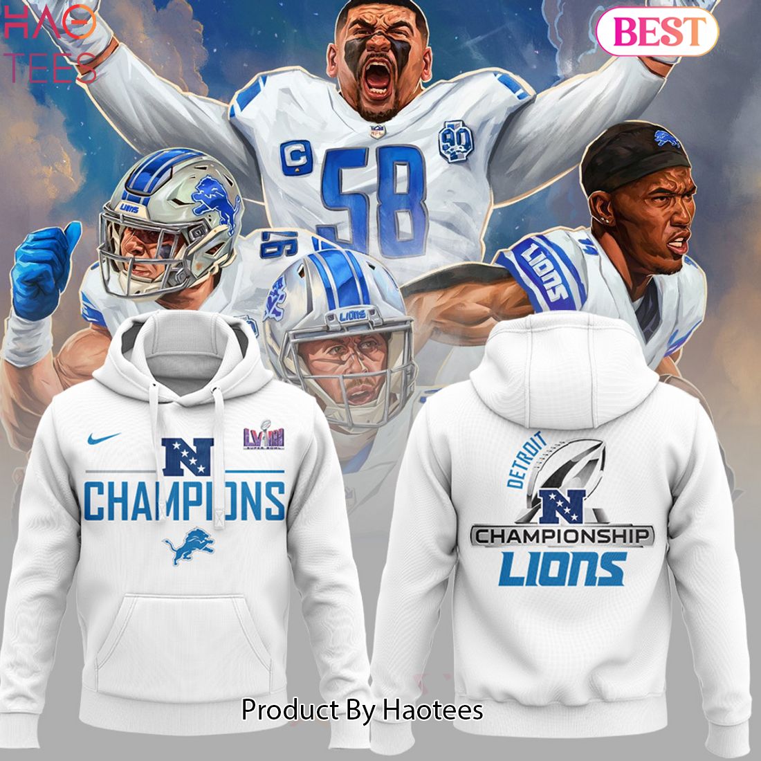 HOT TREND Special NFC Champions Detroit Lions Hoodie
