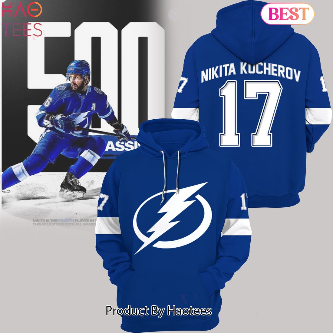 HOT TREND Tampa Bay Lightning Fanatics Blue Hoodie