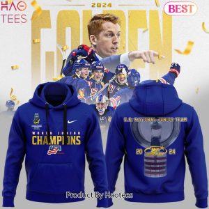 HOT USA Hockey World Junior Ice Hockey Champions 2024 Hoodie