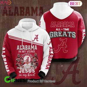 NEW Alabama Crimson Tide In My Veins Hoodie