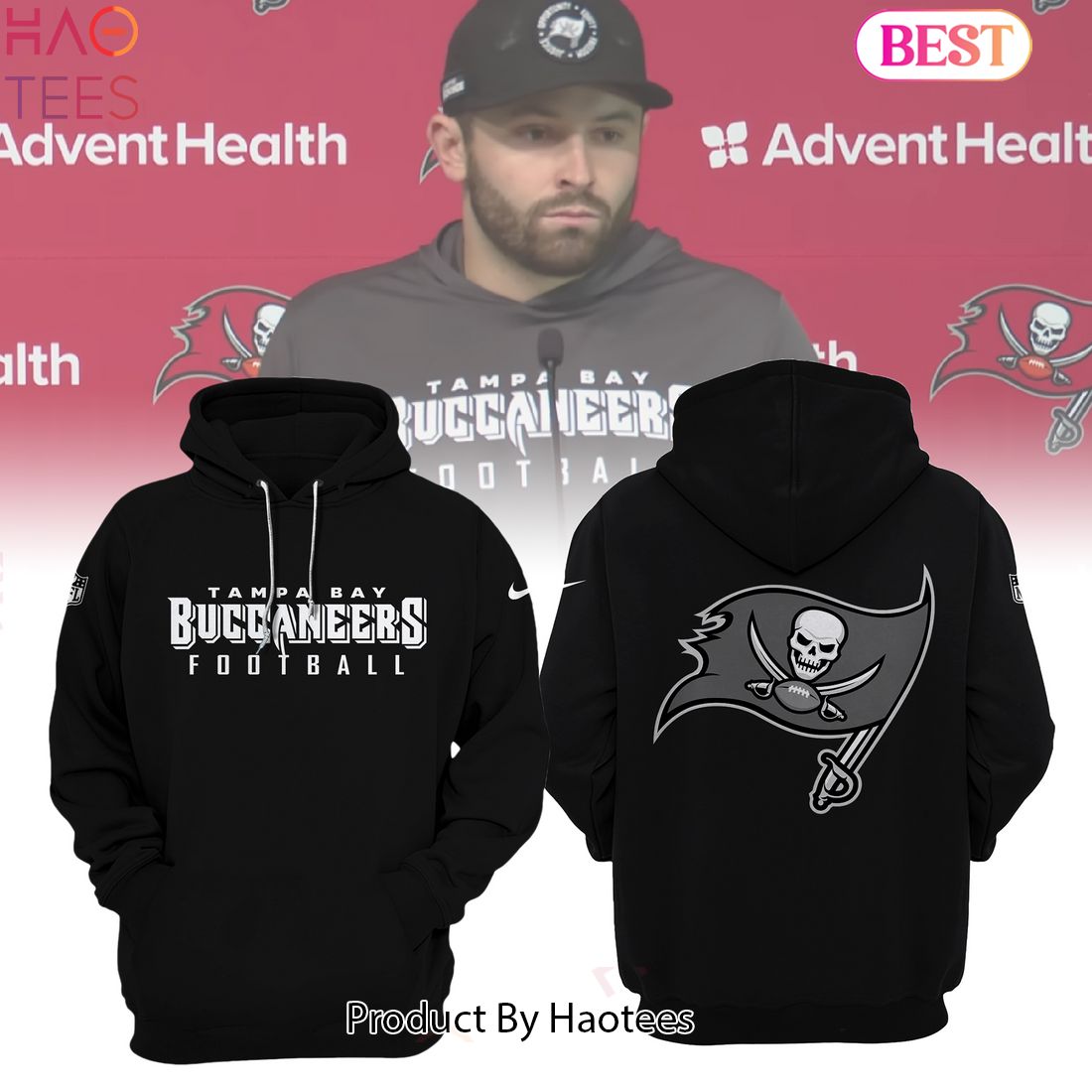 NEW Baker Mayfield Tampa Bay Buccaneers Football Hoodie