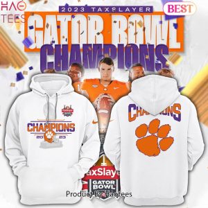 NEW Clemson Tigers Football TaxSlayer Gator Bowl Champions Hoodie
