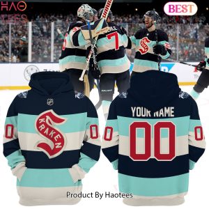 NEW Limited Edition Seattle Kraken Custom Name Hoodie 2024 NHL Winter Classic