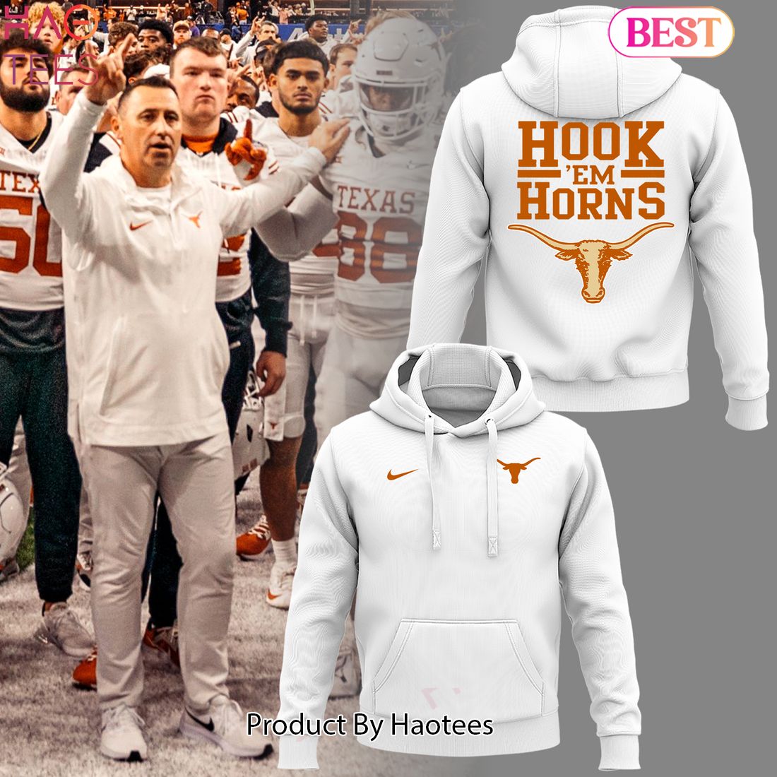 NEW Limited Edition Texas Longhorns Football Coach Hoodie NEW Limited Edition Texas Longhorns Football Coach Hoodie