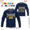 NEW Michigan Wolverines College Football Playoff 2024 Rose Bowl Champions Hoodie