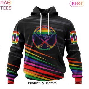 NEW NHL Buffalo Sabres Special Pride Design Hockey Hoodie