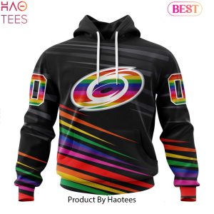 NEW NHL Carolina Hurricanes Special Pride Design Hockey Hoodie