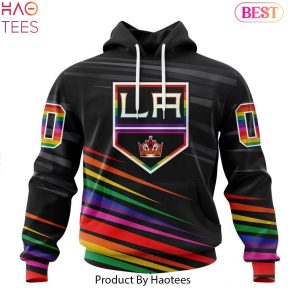 NEW NHL Los Angeles Kings Special Pride Design Hockey Hoodie