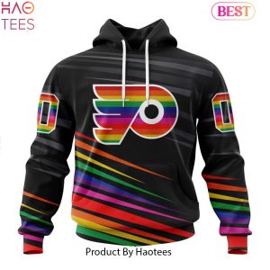 NEW NHL Philadelphia Flyers Special Pride Design Hockey Hoodie