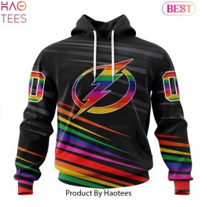 NEW NHL Tampa Bay Lightning Special Pride Design Hockey Hoodie