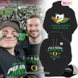 NEW Oregon Ducks 2024 Fiesta Bowl Champions Hoodie