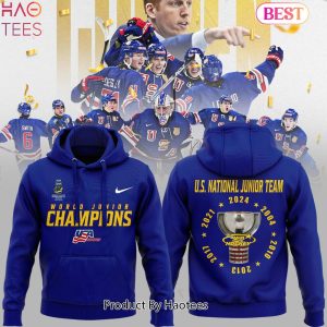 NEW USA Hockey World Junior Ice Hockey Champions 2024 Hoodie