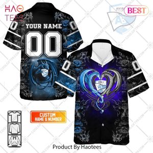Personalized Aviron Bayonnais Rugby Rose Dragons Design Hawaiian Shirt Personalized Aviron Bayonnais Rugby Rose Dragons Design Hawaiian Shirt