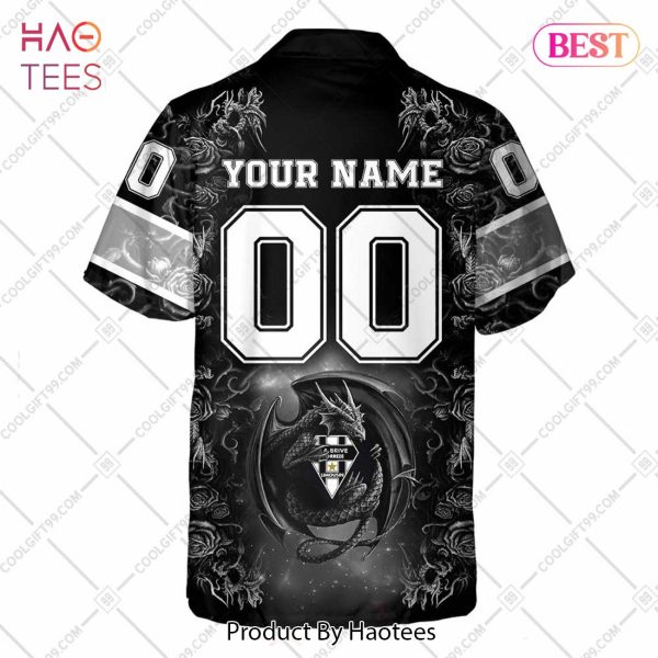 Personalized CA Brive Rugby Rugby Rose Dragons Design Hawaiian Shirt