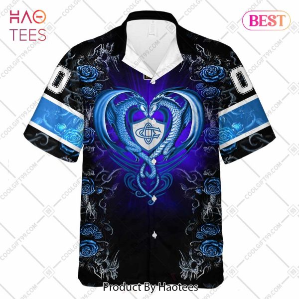 Personalized Castres Olympique Rugby Rose Dragons Design Hawaiian Shirt