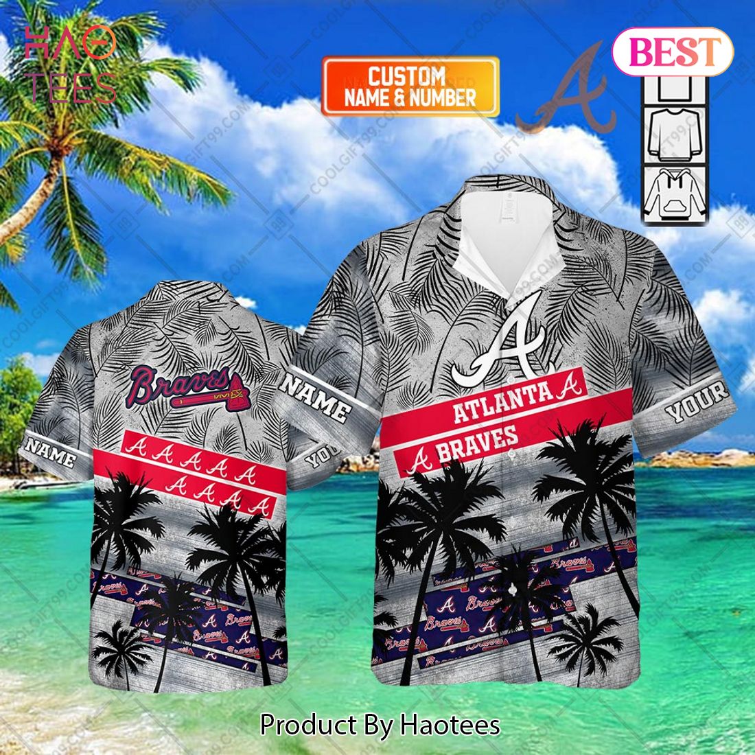 Personalized MLB Atlanta Braves Palm Tree Hawaii Shirt Personalized MLB Atlanta Braves Palm Tree Hawaii Shirt