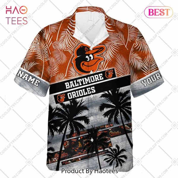 Personalized MLB Baltimore Orioles Palm Tree Hawaii Shirt