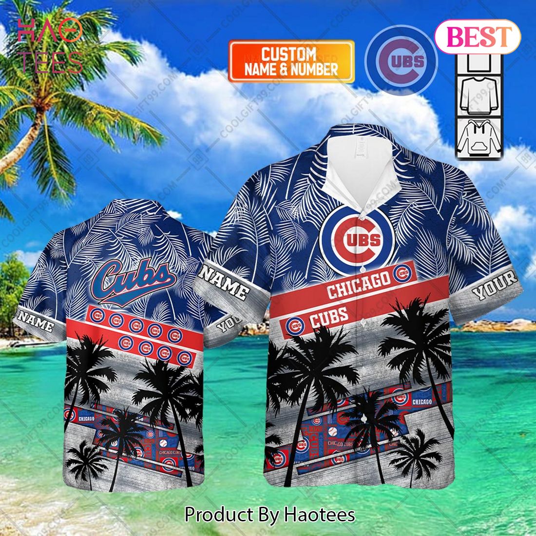 Personalized MLB Chicago Cubs Palm Tree Hawaii Shirt Personalized MLB Chicago Cubs Palm Tree Hawaii Shirt