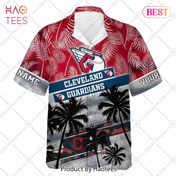 Personalized MLB Cleveland Guardians Palm Tree Hawaii Shirt